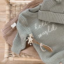 Load image into Gallery viewer, Newborn Knit Set Green