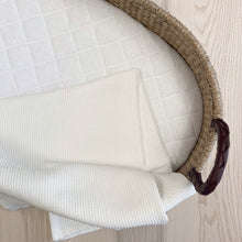 Load image into Gallery viewer, Waffle Baby Blanket white