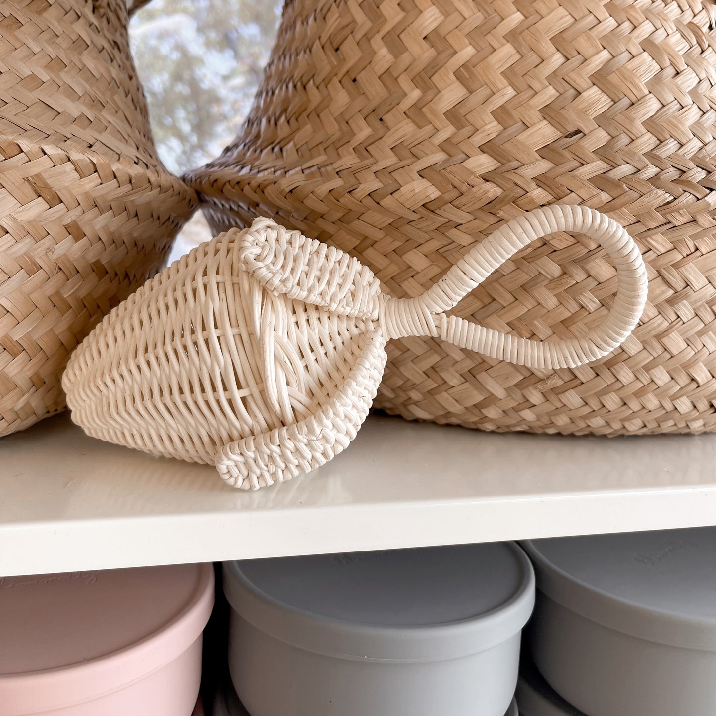 Strawberry Rattan Baby Rattle