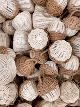 Load image into Gallery viewer, Rattan Acorn Baby Rattle