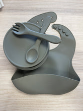 Load image into Gallery viewer, Silicone Baby Bibs forest