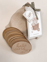 Load image into Gallery viewer, Wooden Milestone Baby Plaques