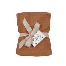 Load image into Gallery viewer, Waffle Baby Blanket Cinnamon
