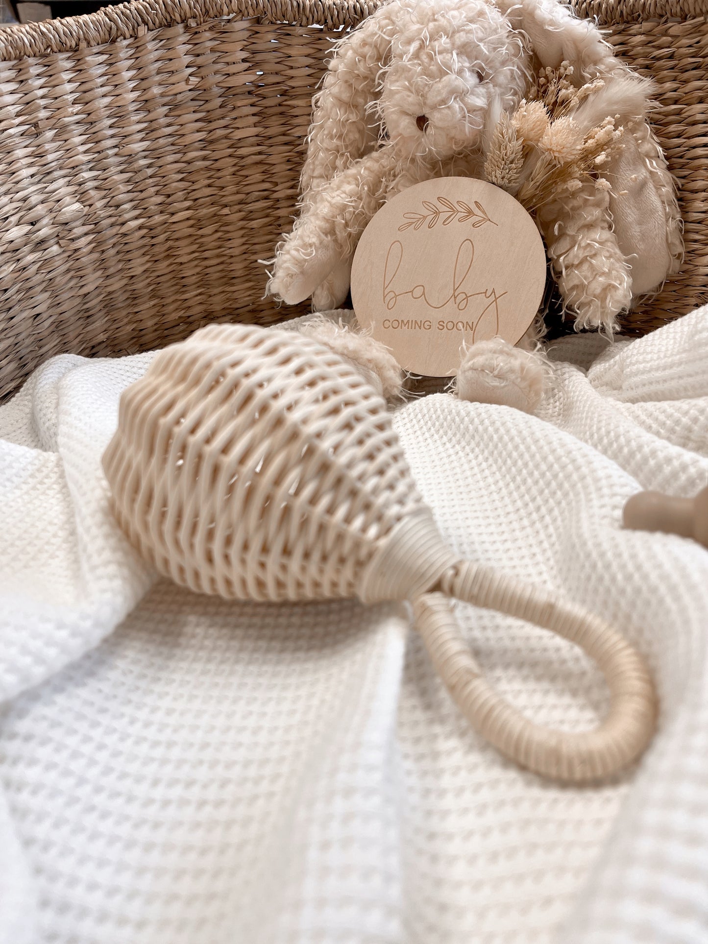 Balloon Baby rattan rattle