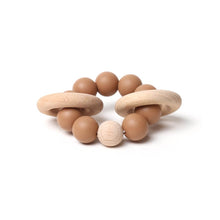 Load image into Gallery viewer, Teething Rattle Ring cinnamon