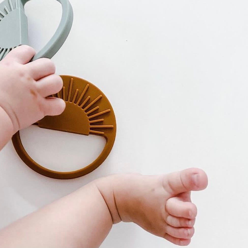 Teether Silicone Ray velvet pink