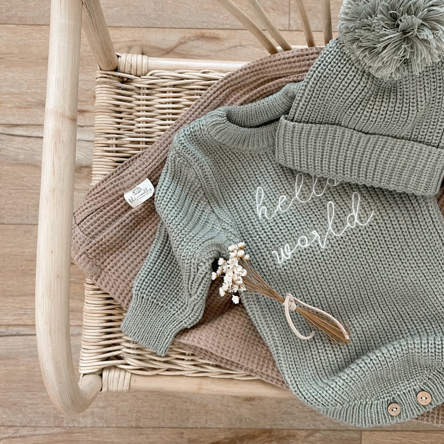 Newborn Knit Set Green