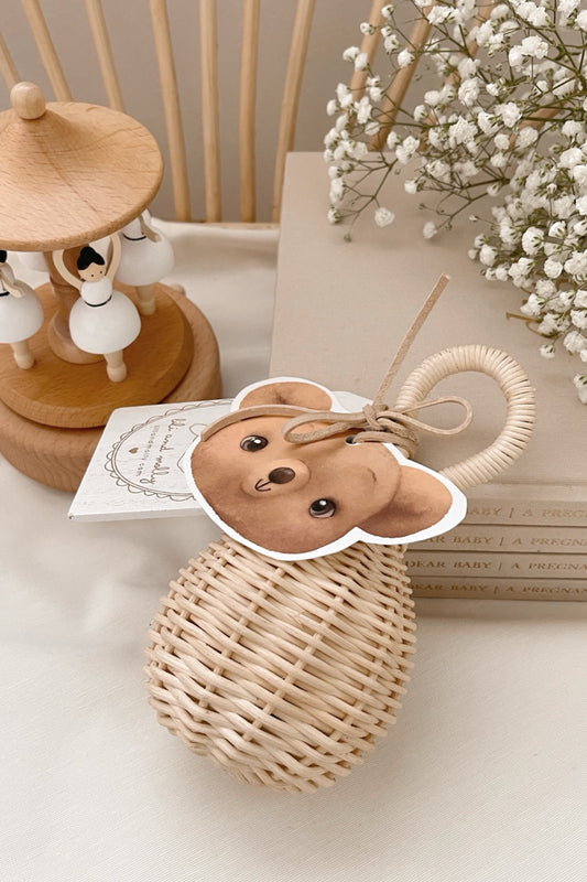 Balloon Baby rattan rattle
