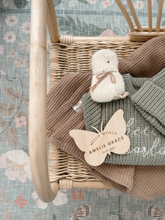 Butterfly Wooden Baby Name