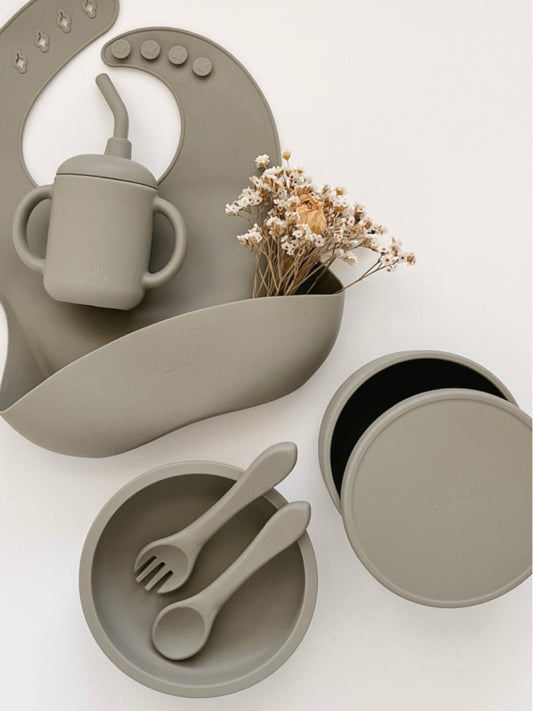 Set Silicone Baby Mealtime Forest