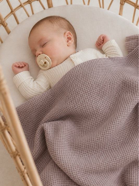 Waffle Baby Blanket Velvet