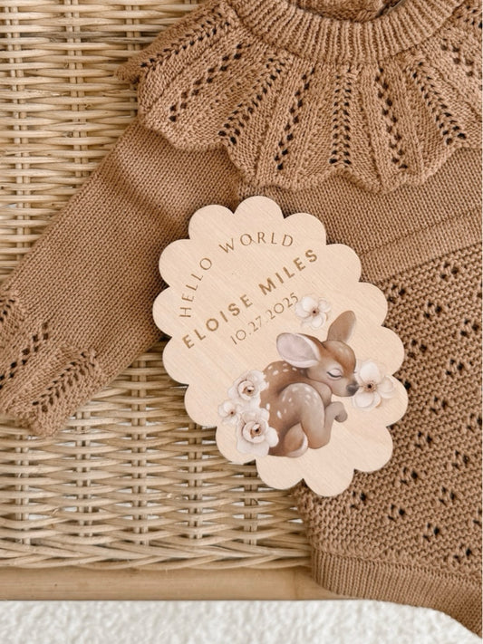 Bambi Nursery Name Plaque