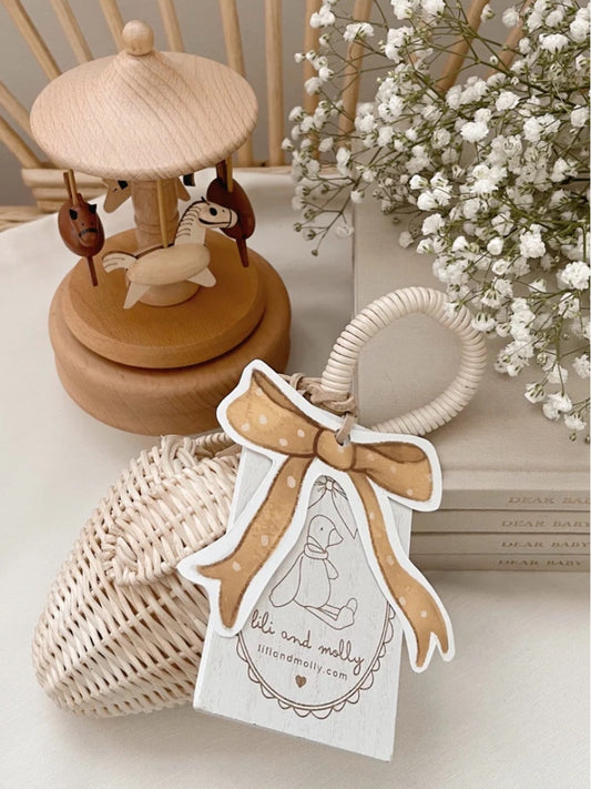 Strawberry Rattan Baby Rattle