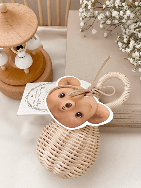 Balloon Baby rattan rattle