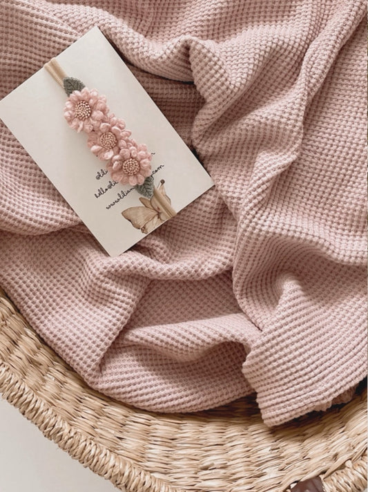 Vintage Floral Headband Pink