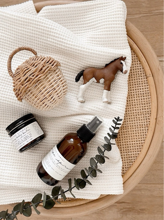 Rattan Acorn Baby Rattle