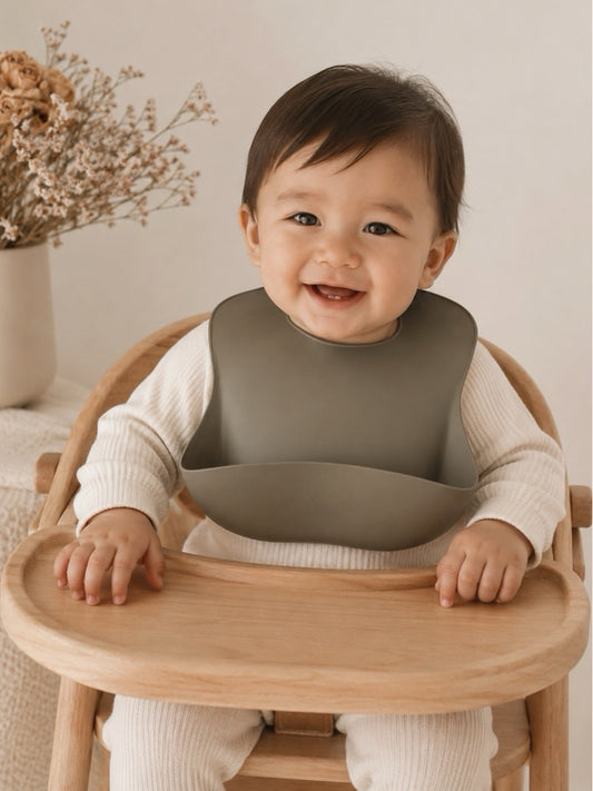 Silicone Baby Bibs forest