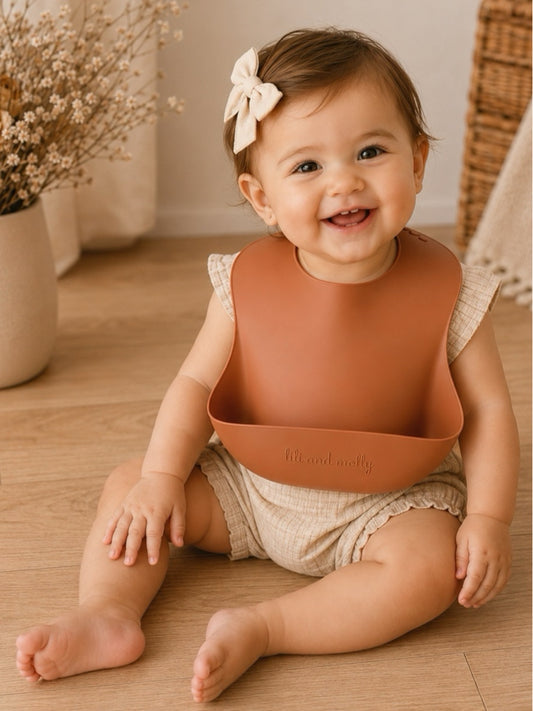 Silicone Baby Bibs cinnamon