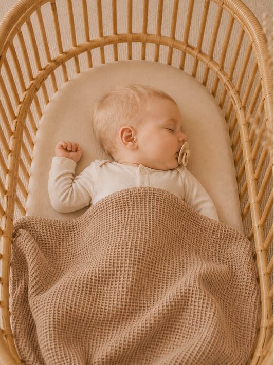 Waffle Baby Blanket Sand