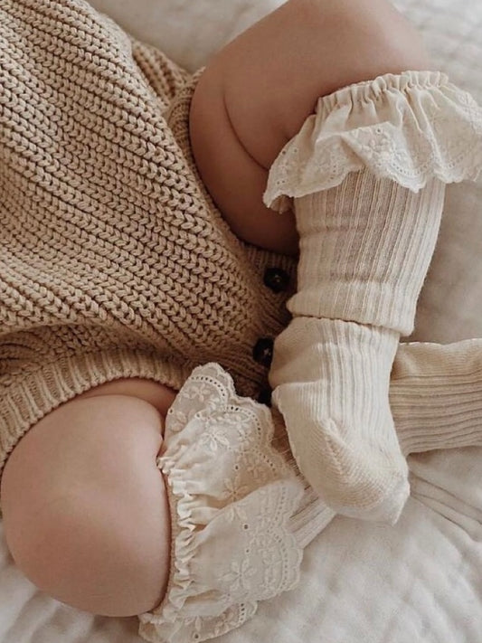 Broderie Socks Ice Cream