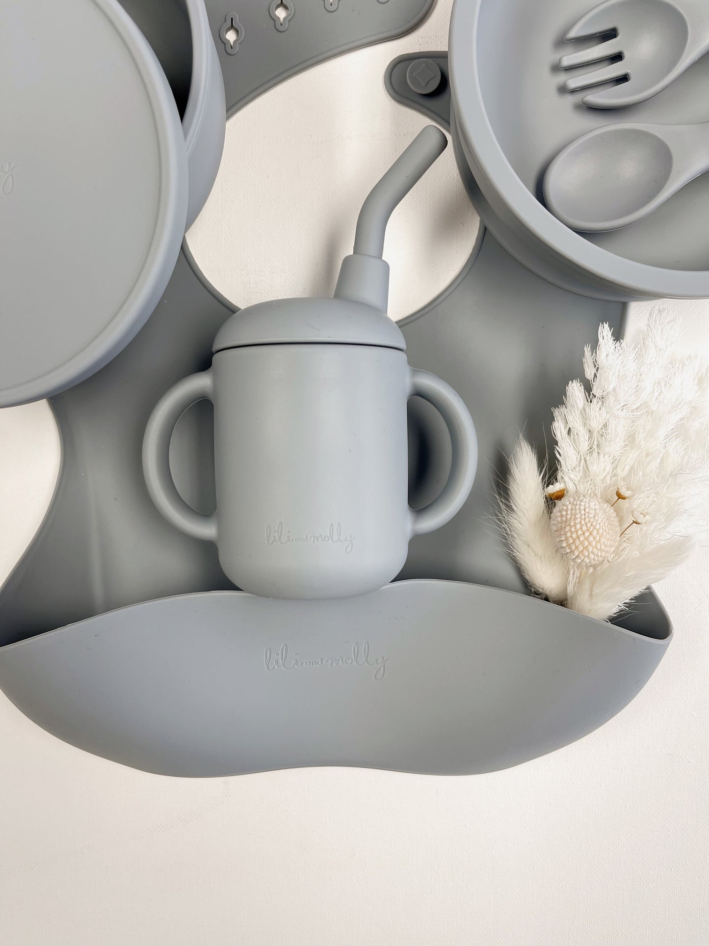 Set Silicone Baby Mealtime Sea