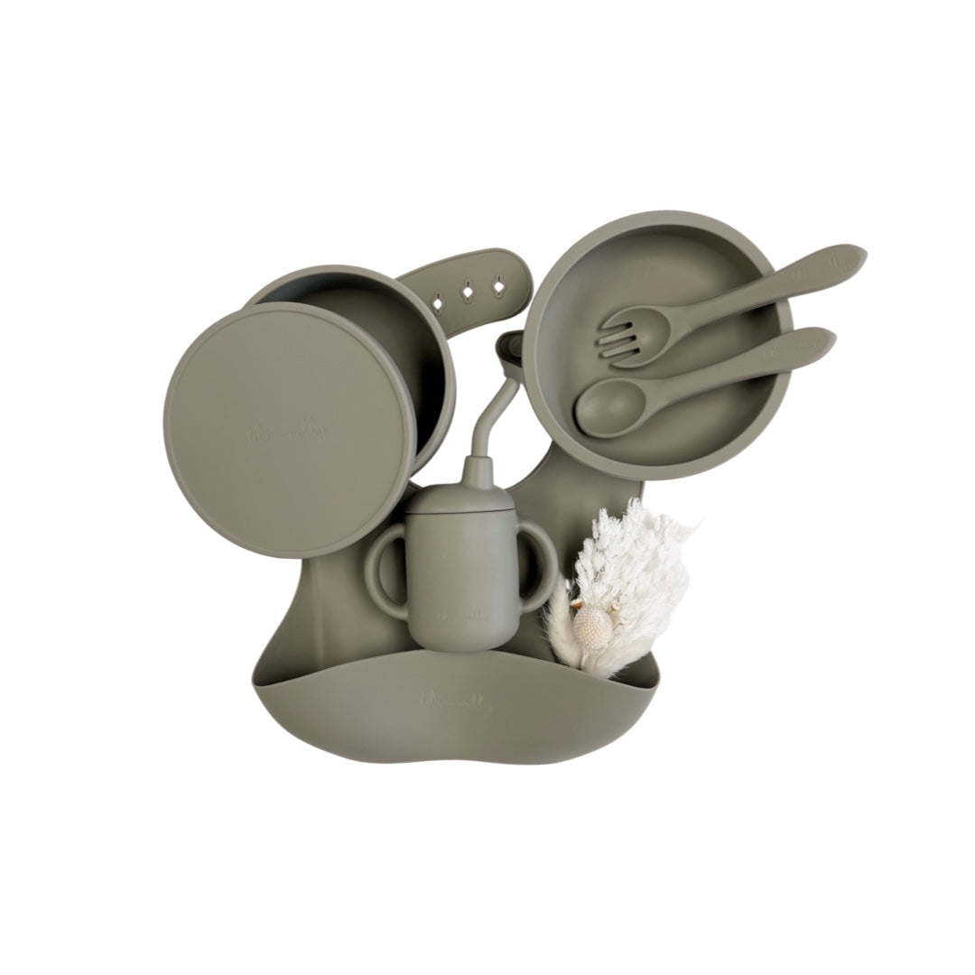 Set Silicone Baby Mealtime Forest