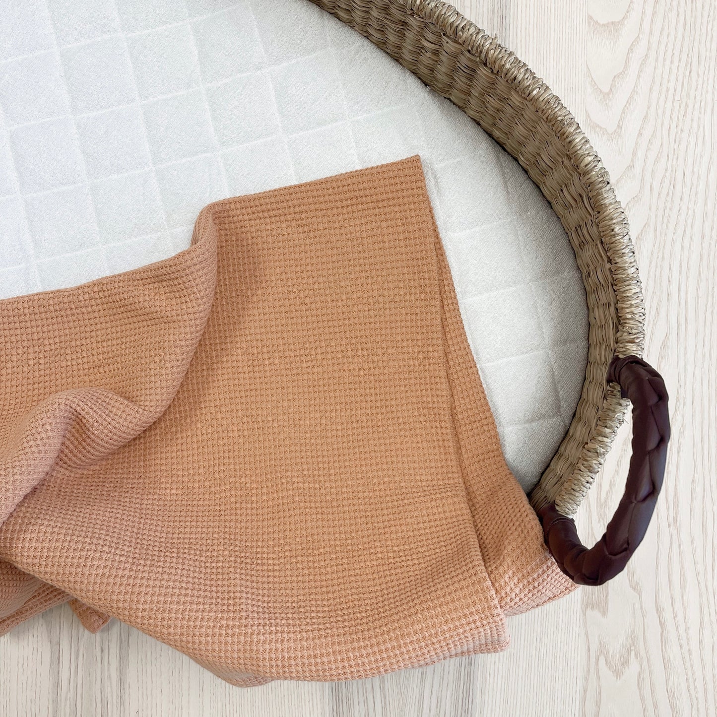 Waffle Baby Blanket Cinnamon