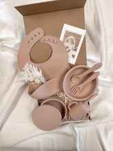 Load image into Gallery viewer, Set Silicone Baby Mealtime Velvet Pink
