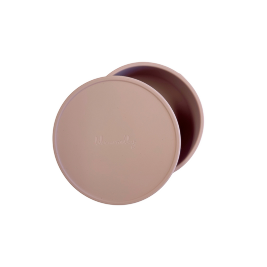 Silicone Baby Bowl Velvet Pink