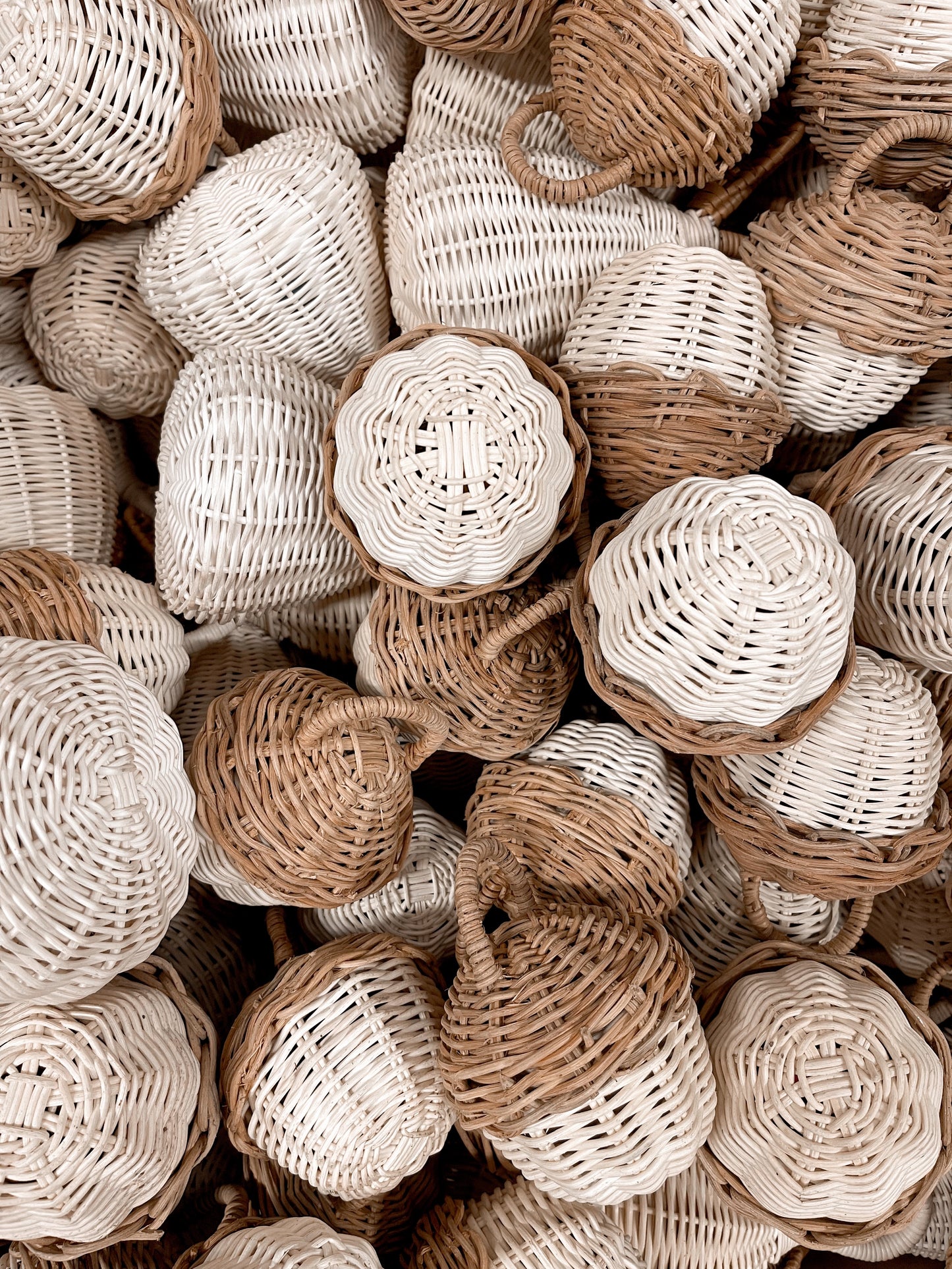Rattan Acorn Baby Rattle