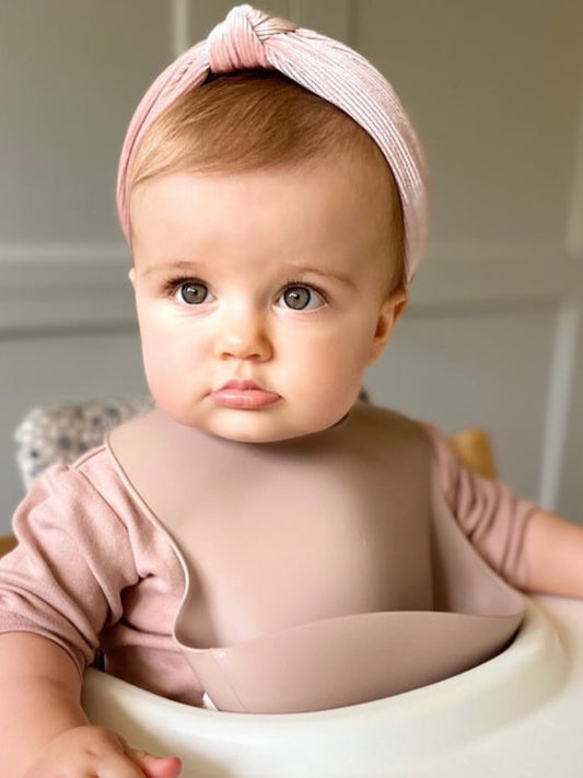 Silicone Baby Bibs velvet pink