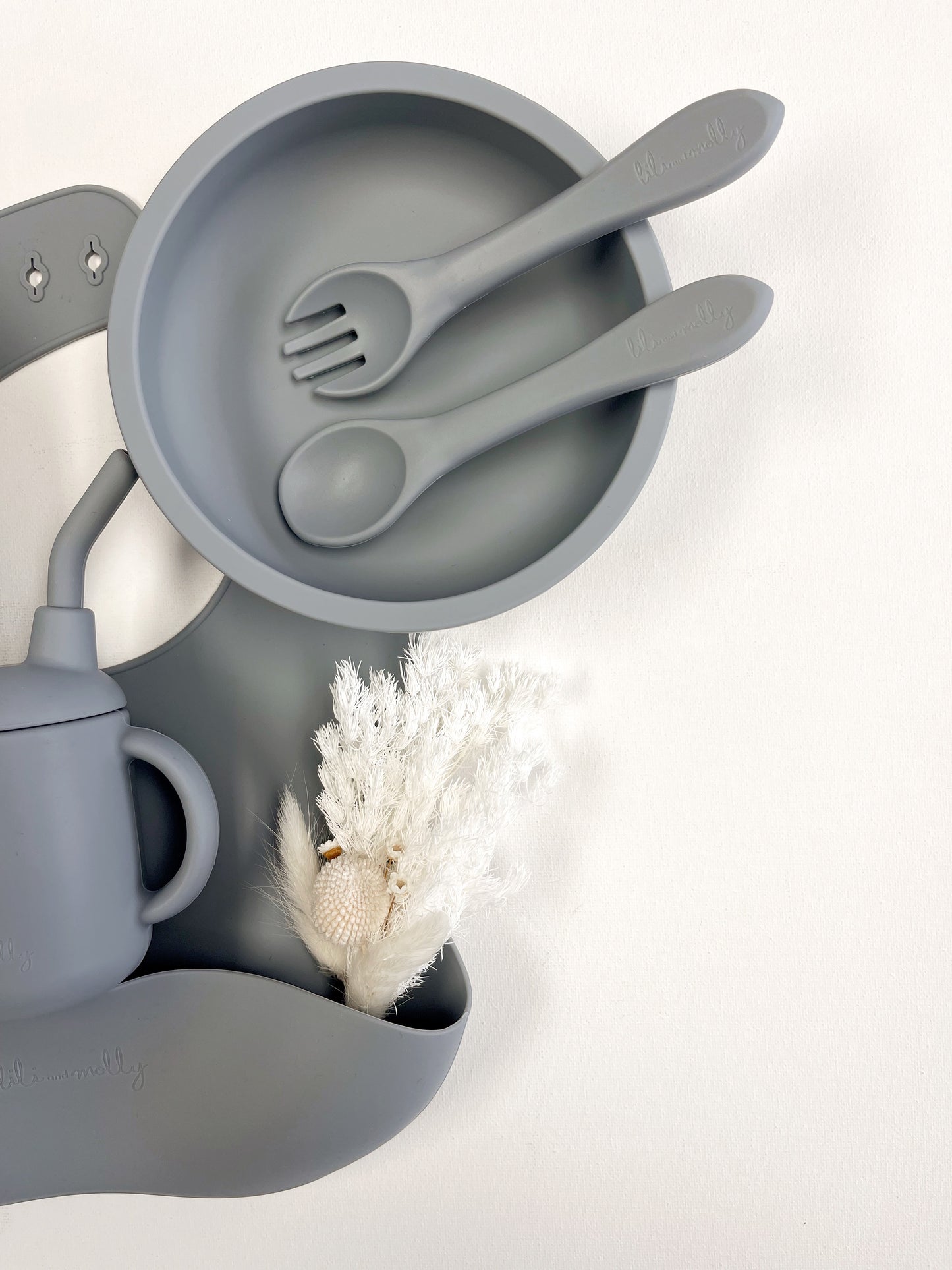 Set Silicone Baby Mealtime Sea