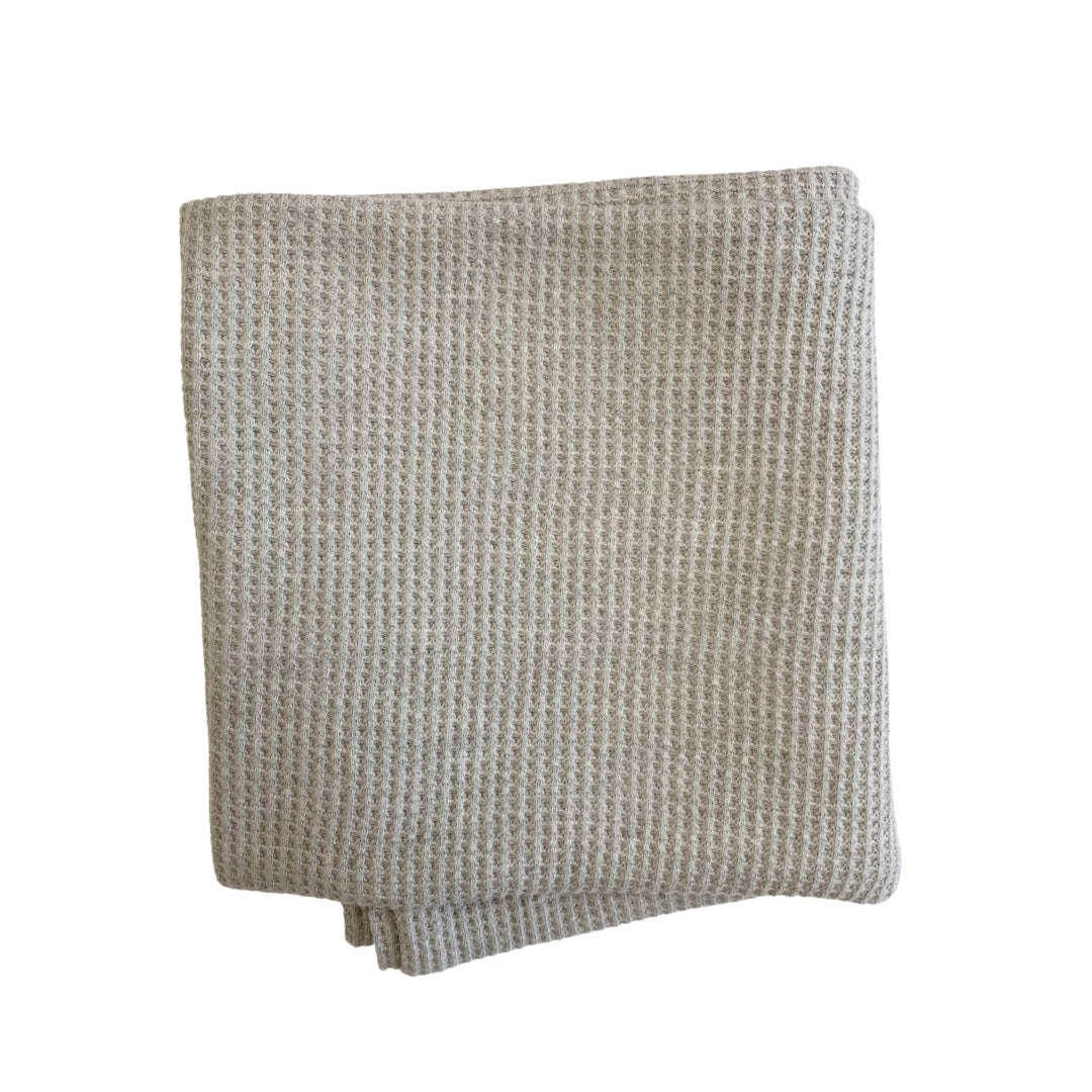 Waffle Baby Blanket Grey