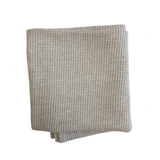 Waffle Baby Blanket Grey