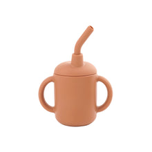 Load image into Gallery viewer, Silicone Baby Cup Love cinnamon
