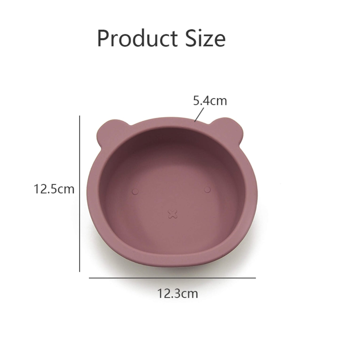 Silicone Baby Bowl Bear cinnamon