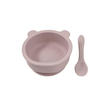 Load image into Gallery viewer, Silicone Baby Bowl Bear cinnamon

