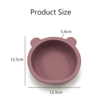 Load image into Gallery viewer, Silicone Baby Bowl Bear cinnamon
