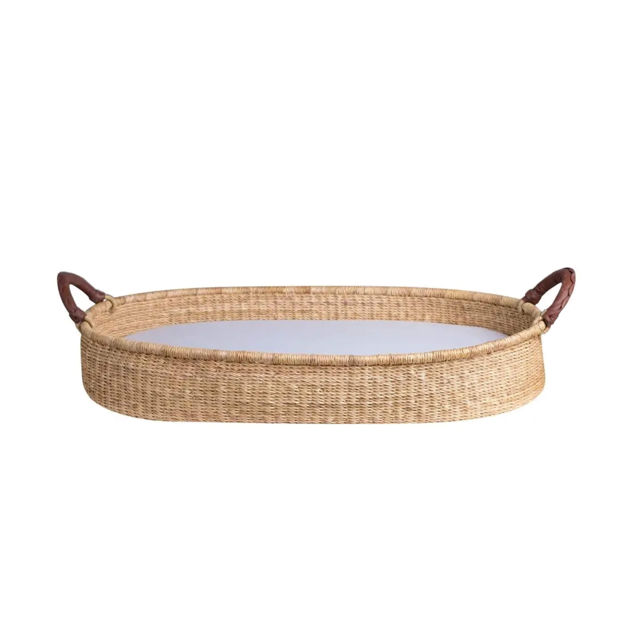 Handwoven sales changing basket