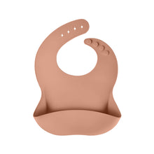 Load image into Gallery viewer, Silicone Baby Bibs cinnamon
