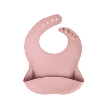 Load image into Gallery viewer, Silicone Baby Bibs velvet pink
