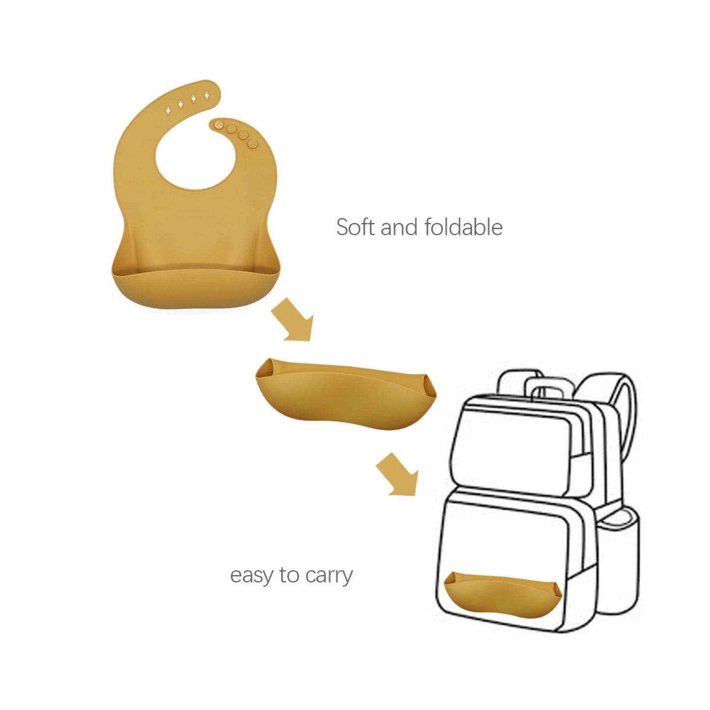 Silicone Baby Bibs cinnamon