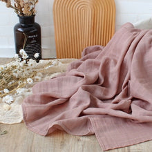 Load image into Gallery viewer, Muslin Baby Swaddle Sea
