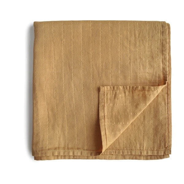 Muslin Baby Swaddle Cinnamon