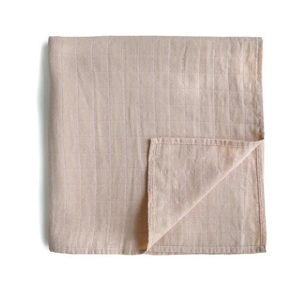 Muslin Baby Swaddle Velvet Pink