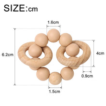 Load image into Gallery viewer, Teething Rattle Ring white
