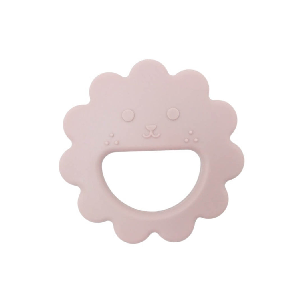 Teether Silicone Bear velvet pink