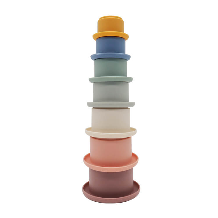 Silicone Stacking Cups Pastel