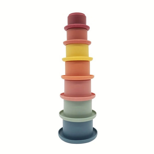Silicone Stacking Cups Vintage