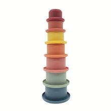 Load image into Gallery viewer, Silicone Stacking Cups Vintage
